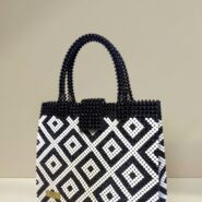 Tribal Black and white Beaded bag - IMG2-01